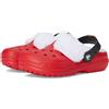 Crocs Classic Lined Santa Clog, Sandali Unisex-Bambini e Ragazzi, Varsity Red Multi, 23.0 cm