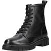 s.Oliver Damen Lace Boot Flat 5-25203-43, Stivaletto Donna, Nero, 37 EU
