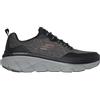 Skechers D'lux Walker 2.0 Steadyway, Scarpe da Ginnastica Uomo, Nero Grigio Scuro, 39.5 EU X-Larga