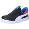 PUMA Unisex Kids COURTFLEX V3 Ease in Inf Sneaker, Black White-REDMAZING, 21 EU