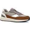 Geox Sneakers Uomo U Volpiano A, Gonna Browncotto, 41 EU
