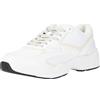 Calvin Klein Uomo Sneakers Court Retro Tennis Low Multilayer Suola Grossa, Bianco (B White/O Mushroom), 43