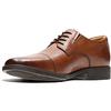 Clarks Tilden Cap, Scarpe con lacci Uomo, Marrone Dark Tan Lea, 42.5 EU Larga