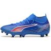 PUMA Scarpe da Calcio Ultra 6 Match+ FG/AG Unisex 44.5, Ultra Blue White Black