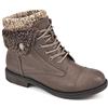 CLIFFS BY WHITE MOUNTAIN Women's Duena Hiking Style Boot, Brown Multi/Fabric, 9.5 M