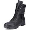 Rieker Stivaletti stringati da donna X8521, con inserto sciolto, Nero, 36 EU