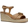 Geox D PANAREA B - Sandalo con zeppa Donna, Beige,