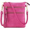 Isabelle Functional Multi Pocket Crossbody Bag (Fuchsia)
