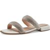 MARCO TOZZI by Guido Maria Kretschmer Ciabattine Donna con Tacco a Blocco Glitterate, Bianco (Ivory Patent), 36 EU