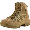 FREE SOLDIER Stivaletti tattico Mid High Rise Scarpe da Trekking Invernali Stivali in Pelle, Uomo