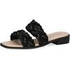 CAPRICE Mules da Donna Glitter Eleganti, Nero (Black Suede), 39 EU