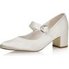 Rainbow Club Chaussures de Mariée Annemarie - Donna, Pompe, Raso Avorio - Misura 38 (5 UK)