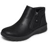 Skechers Donna Lovely Vibe Fall In Bloom Boots, Black Microleather, 39 EU