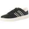 Armani Exchange London, Side Stripes, Color Contrast, Scarpe da Ginnastica Uomo, Bianco Black off, 41 EU
