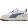 PUMA Shuffle Downtown Lo OG JR Sneaker, Bianco-Grigio Cielo Oro, Taglia 38, Puma Bianco Grigio Sky PUMA Oro, 38.5 EU