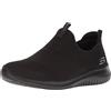 Skechers Ultra Flex - First Take-12837, Scarpe da ginnastica basse Donna, Nero, 35.5 EU