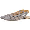 GIOSEPPO Ballerine Intrecciate in Pelle in Color Celeste da Donna ARGIRITA