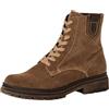 Tamaris Damen Lace Boot Flat 1-25217-45, Stivaletto Donna, Marrone, 39 EU