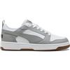 Puma Rebound V6 Low, Sneaker Unisex - Adulto, White Gray Echo Black, 37 EU