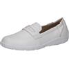 CAPRICE Mocassini da donna in pelle comodi, Bianco (White Nappa), 39 EU