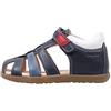 Geox B Sandal Macchia Boy, Primi Passi Bimbo 0-24, Blu/Bianco (Navy/White), 18 EU