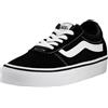 Vans Ward, Sneaker Donna, Suede Canvas Black White, 39 EU
