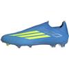 adidas Unisex - Adulto F50 League Laceless Firm Ground/Multi Ground Football Boots, Lucid Ray Blue/Team Solar Yellow 2/Lucid Aquamarine, 46 EU