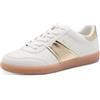 Tamaris Damen Sneaker Low 1-23609-45, Scarpe da Ginnastica Donna, Oro Bianco, 38 EU