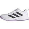 adidas Donna Court Team Bounce 2.0 Shoes, Cloud White/Core Black/Powder Plum, 48 2/3 EU