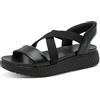MARCO TOZZI sandalo da donna morbido plantare Feel Me fodera interna morbida estivo, nero (BLACK), 41 EU