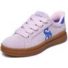 Skechers Donna Courtside Cali Girlz Slip-In ALLENATRICE, Pink Suede/ Blue Duraleather, 37 EU