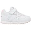 Reebok Glide Elastic Lace & Top Strap, Scarpe da Ginnastica Unisex-Bimbi 0-24, White/FROSTEDBERRY/DustyRose, 24.5 EU