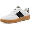 MARCO TOZZI Donna Sneaker soletta Feel Me morbida fodera interna morbida Alla moda, bianco (WHITE/BLACK), 37 EU