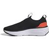 Adidas Uomo Cloudfoam Go Sock Shoes, Core Black/Cloud White/Solar Red, 40 EU