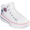 Skechers Snoop One Og - Sneaker da Donna in Pelle, Tela Bianca con Finiture Blu e Rosa, 41 EU
