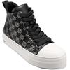 DKNY Yaser Logo-Lace Up Mid Sneaker, Scarpe da Ginnastica Donna