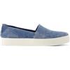 TOMS Women's Kameron Slip on Sneaker, Dark Sky Textured Denim, 38.5 EU