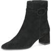CAPRICE Stivaletti da donna in pelle eleganti, Nero (Black Suede), 38 EU