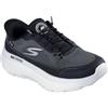 Skechers Donna Go Walk Max Cushioning Hyper Burst Nikita Slip-In ALLENATRICE, Black Textile/White Trim, 36.5 EU