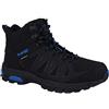 Hi-Tec Raven Mid WP - Stivali da Escursionismo Alti Uomo, Nero (Black/Blue 21), 43 EU