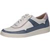 CAPRICE Sneaker da Donna Bassi in Pelle con Lacci, Blu (Blue Comb), 38,5 EU
