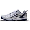 HUNDRED Raze Kids/Junior Professional Non-Marking Badminton Shoes (White/Navy, EU 39/UK 5/US 6) | Durable Faux Leather | Indoor Tennis, Squash, Table Tennis, Basketball & Padel