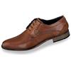 Bugatti Scarpa Bassa Business in Pelle, Derby con Rifinitura A Mano E Traforatura Scarpe Stringate DerbyUomo