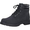 Tamaris donna Stivali, signora Stivali allacciati,soletta removibile,DUOtex,impermeabile,stivali allacciati,allacciatura,BLACK UNI,40 EU