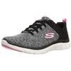 Skechers Flex Appeal 4.0, Scarpe da ginnastica Donna, Nero Rosa, 37 EU