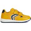 Geox J Album Boy C, Scarpe da Ginnastica, Ochreyellow Navy, 39 EU