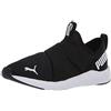 Puma Women's Prowl Slip On Sneaker, Black White, 6 M US