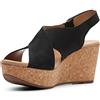 Clarks Annadel Parker, Sandalo con Zeppa Donna