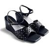 GIOSEPPO Donna Peshtigo T-Strap, Nero/Bianco, 37