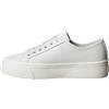 Calvin Klein Donna Sneakers Vulcanizzate Lace Up Profilo Basso, Grigio (Moonstruck/Dk Ecru), 36